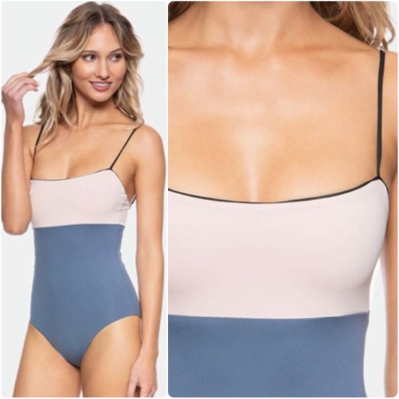 Anthropologie x Tavik Scarlett Color Blocked One-Piece Swimsuit, size S and M - Picture 2 of 7